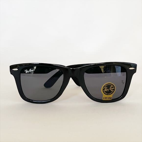 RAY BAN Wayfarer RB2140 Original Classic Sunglasses Black NIB Unisex - Picture 1 of 10